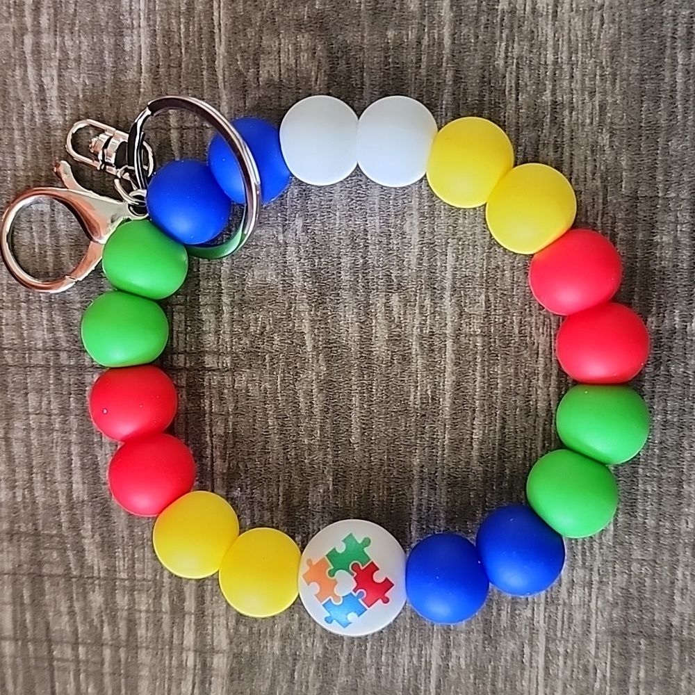 Autism awareness keychain